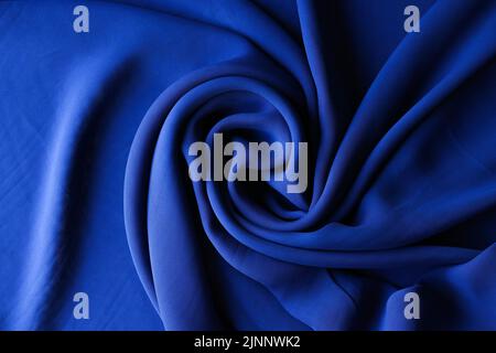 Dark blue fabric cloth texture for background and design art work Stock Photo