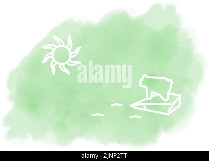 Watercolor style, SDGs Goal 13, Climate action Stock Vector Image & Art ...