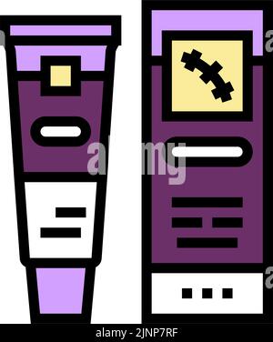 laser scar removal scar treatment color icon vector illustration Stock ...