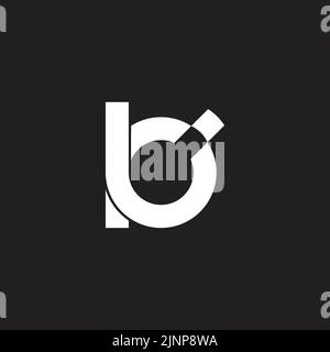 letter bc motion object geometric simple logo vector Stock Vector