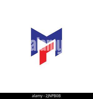 letter mr arrow colorful logo vector Stock Vector
