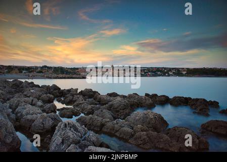 View on Krk town,Krk Island, Croatia Stock Photo