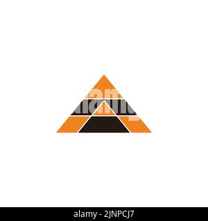 triangles mosaic colorful geometric logo vector Stock Vector