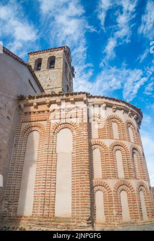 San Vicente church. Zarzuela del Monte, Segovia province, Castilla Leon, Spain. Stock Photo