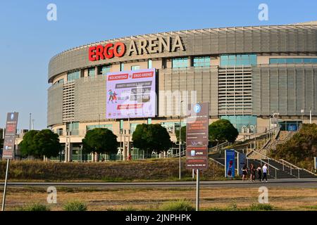 Gdansk, Poland - August 12, 2022: ERGO ARENA sports and entertainment hall located on the border of two cities: Gdansk and Sopot Stock Photo