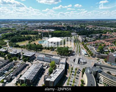 The Evoluon.Built in 1966 as a science museum by the electronics and electrical company Philips in Eindhoven, the Netherlands. Stock Photo