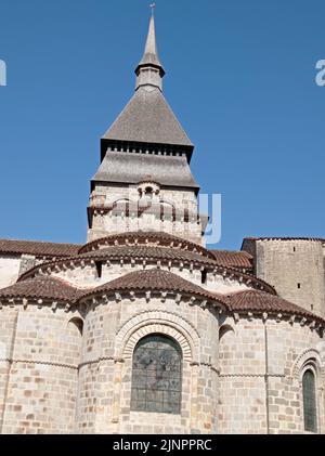 Abbatiale Sainte Valérie à Chambon sur Voueize, XI e siècle, la Creuse, France Stock Photo
