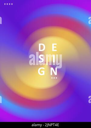 Abstract background of twisted rainbow, creating striped circle Stock Vector