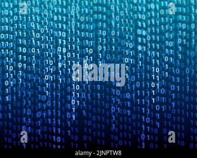 Computing Number Background 3d digital number background illustration with bright light. concept ...