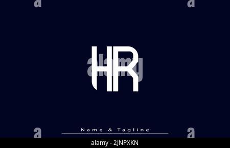 Alphabet letters Initials Monogram logo HR , RH Stock Vector