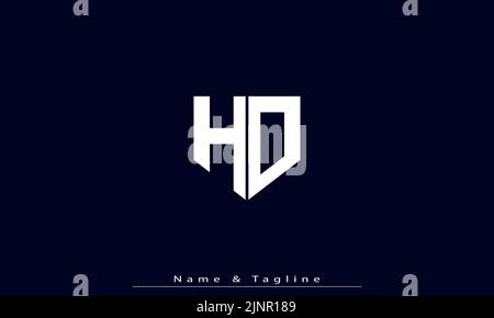 Alphabet letters Initials Monogram logo HO , OH Stock Vector