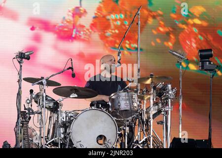 Will Champion of Coldplay performs in concert at the Stade de France near  Paris on July 15, 2017. Photo by David Silpa/UPI Stock Photo - Alamy