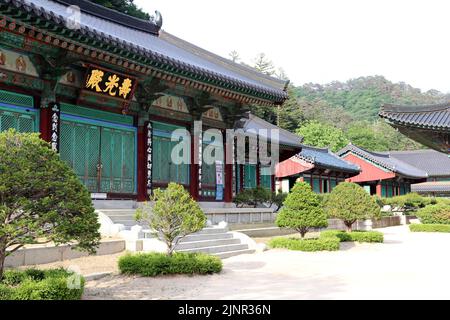 Woljeongsa in Gangwon-do, Korea Stock Photo