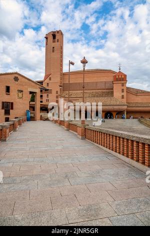 The Santuario de Torreciudad, a Marian shrine in Aragon, Spain, built by Josemaria Escriva, the founder of the Opus Dei. Stock Photo