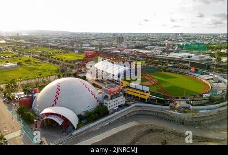 Taichung City, Taiwan - Aug 11, 2022 : Taichung Intercontinental Baseball Stadium. A baseball Stadium in Beitun District right next to the Provincial Stock Photo