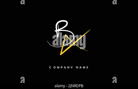 BX, XB Abstract Letters Logo Monogram Stock Vector