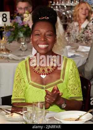 Baroness Floella Benjamin at Lunch for HRH The Duchess of Cornwall’s 75th birthday Stock Photo