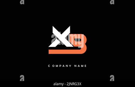 BX, XB Abstract Letters Logo Monogram Stock Vector