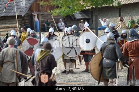 Modra, Czech Republic. 13th Aug, 2022. Veligrad - a historical battle ...