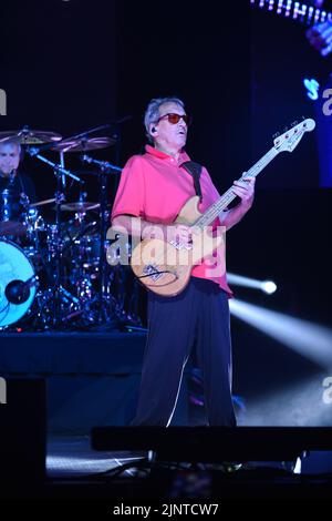 MIAMI, FL - AUGUST 12: Marciano Cantero of Argentinian band Enanitos Verdes performs during 'Los Enanitos Verdes tour 2022' at James L Knight Center on August, 12, 2022 in Miami, Florida. (Photo by JL/Sipa USA) Credit: Sipa USA/Alamy Live News Stock Photo