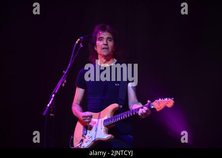 MIAMI, FL - AUGUST 12: Felipe Staiti of Argentinian band Enanitos Verdes performs during 'Los Enanitos Verdes tour 2022' at James L Knight Center on August, 12, 2022 in Miami, Florida. (Photo by JL/Sipa USA) Credit: Sipa USA/Alamy Live News Stock Photo