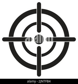 target symbol sign icon - vector illustration Stock Vector