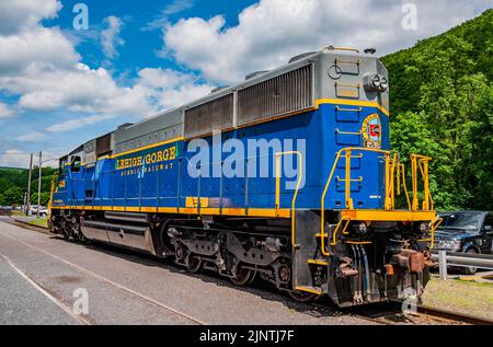 Engine 426, lehigh Gorge Scenic Railway, Jim Thorpe, Pennsylvania, USA Stock Photo