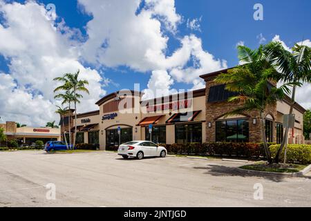 Davie, FL, USA - July 30, 2022: Mattress Firm Davie FL USA Stock Photo