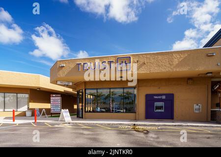 Hallandale Beach, FL, USA - July 31, 2022: Truist Bank Hallandale Beach FL Stock Photo