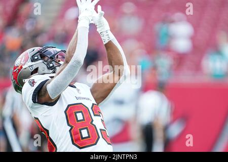 November 11, 2018: Green Bay Packers wide receiver Marquez Valdes-Scantling  #83 stiff arms Miami Dolphins cornerback Bobby McCain #28 during the NFL  Football game between the Miami Dolphins and the Green Bay