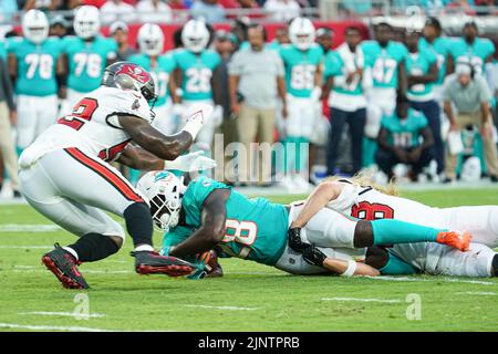 Miami Dolphins running back Sony Michel (28) is congratulated by