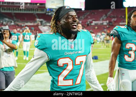 Chicago, Illinois, USA. 13th Dec, 2020. - Bears #11 Darnell Mooney crosses  the goal line for a touchdown past Texans #35 Keion Crossen during the NFL  Game between the Houston Texans and