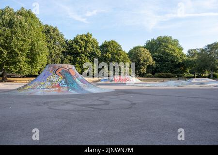 St George Park skatepark, Bristol, UK (Aug22) Stock Photo