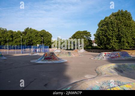 St George Park skatepark, Bristol, UK (Aug22) Stock Photo