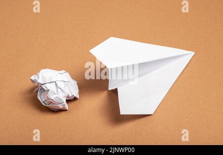 Concept of finding idea, solving abstract problem. Solution and result. Stock Photo