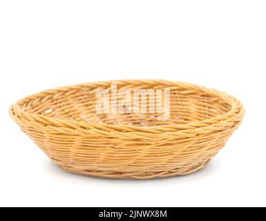 Basket isolated on white background with clipping path,Copy space Stock Photo