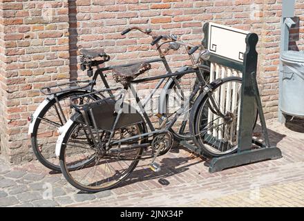 Old-fashioned means of transport from the last century in the Netherlands Stock Photo