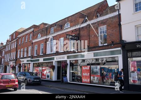 elphicks department shop in the town of farnham,surrey,uk august 2022 Stock Photo