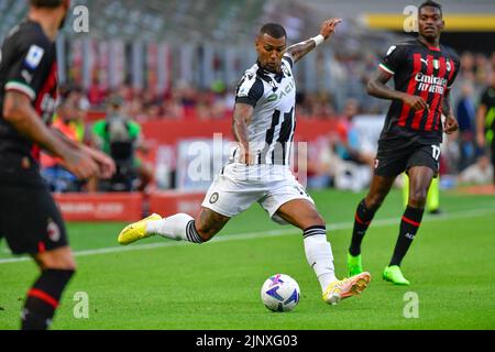 Milano, Italy. 13th Aug, 2022. Walace (11) of Udinese seen in the Serie A match between AC Milan and Udinese at San Siro in Milano. (Photo Credit: Gonzales Photo/Alamy Live News Stock Photo