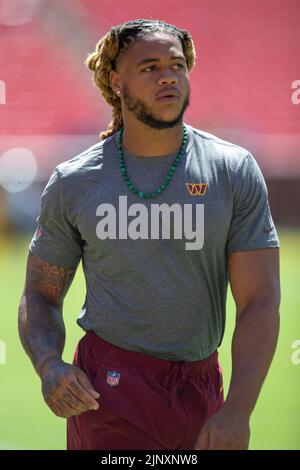 Washington Commanders defensive end Chase Young (99) runs during an NFL  football game against the Dallas Cowboys, Sunday, January 8, 2023 in  Landover. (AP Photo/Daniel Kucin Jr Stock Photo - Alamy