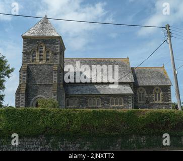 Delabole Church Stock Photo