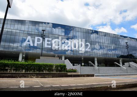 Bangkok, Bangkok, Thailand. 14th Aug, 2022. Queen Sirikit National Convention Center (QSNCC), a Convention Center in the heart of Bangkok is being renovated to welcome APEC Economic Leaders at ''APEC Thailand 2022'' of the Asia-Pacific Economic Cooperation (APEC). The motto at the meeting was 'Open. Connect. Balance.'' In November 2022, Thailand had previously hosted the APEC meeting in 2003, and 1992. (Credit Image: © Teera Noisakran/Pacific Press via ZUMA Press Wire) Stock Photo