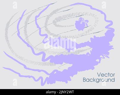 Modern abstract vector illustrations in contemporary style. Grey and purple colors. Creative universal template collection for cover, poster, card, in Stock Vector