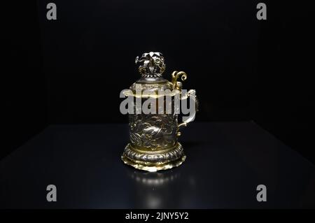 Budapest, Hungary. Artefacts and Interior of Hungarian National Museum - national museum for the history, art and archaeology Stock Photo