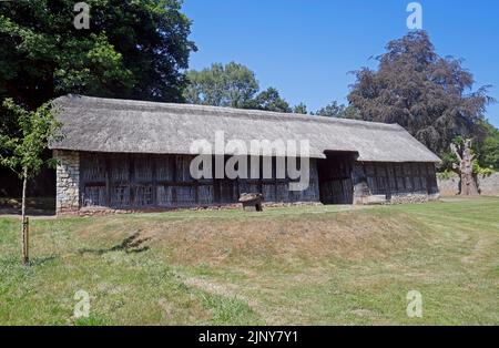 Stryd Lydan Barn. St Fagans National History Museum, Cardiff, South Wales. Stock Photo