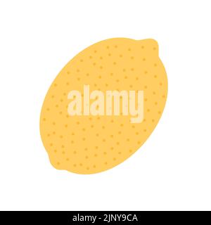 Lemon is a healthy natural fruit on an isolated background. Stock Vector