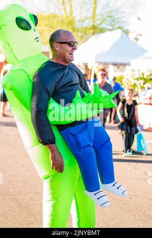 Blow up alien costume hi-res stock photography and images - Alamy