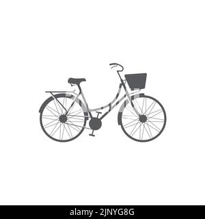 Bicycle vector icon. Bicycle logo concept. Vector illustration. Bike icon Stock Vector