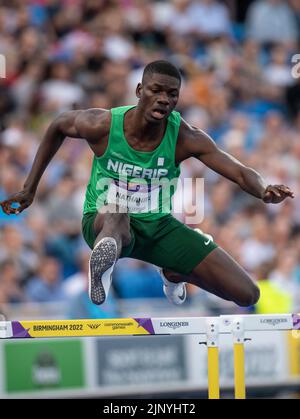 Ezekiel Nathaniel Of Nigeria Competing In The Men s 400m Hurdles At The ezekiel-nathaniel-of-nigeria-competing-in-the-men-s-400m-hurdles-at-the
