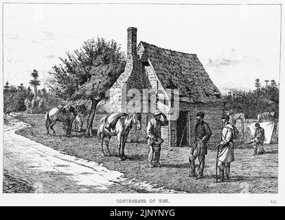 American Civil War, Contraband Camp, 1862 Stock Photo Alamy